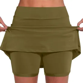 Athletic Skorts for Women Dressy Casual High Waisted Tennis Skirts Skater Cute Workout Yoga Hiking A Line Mini Skirts