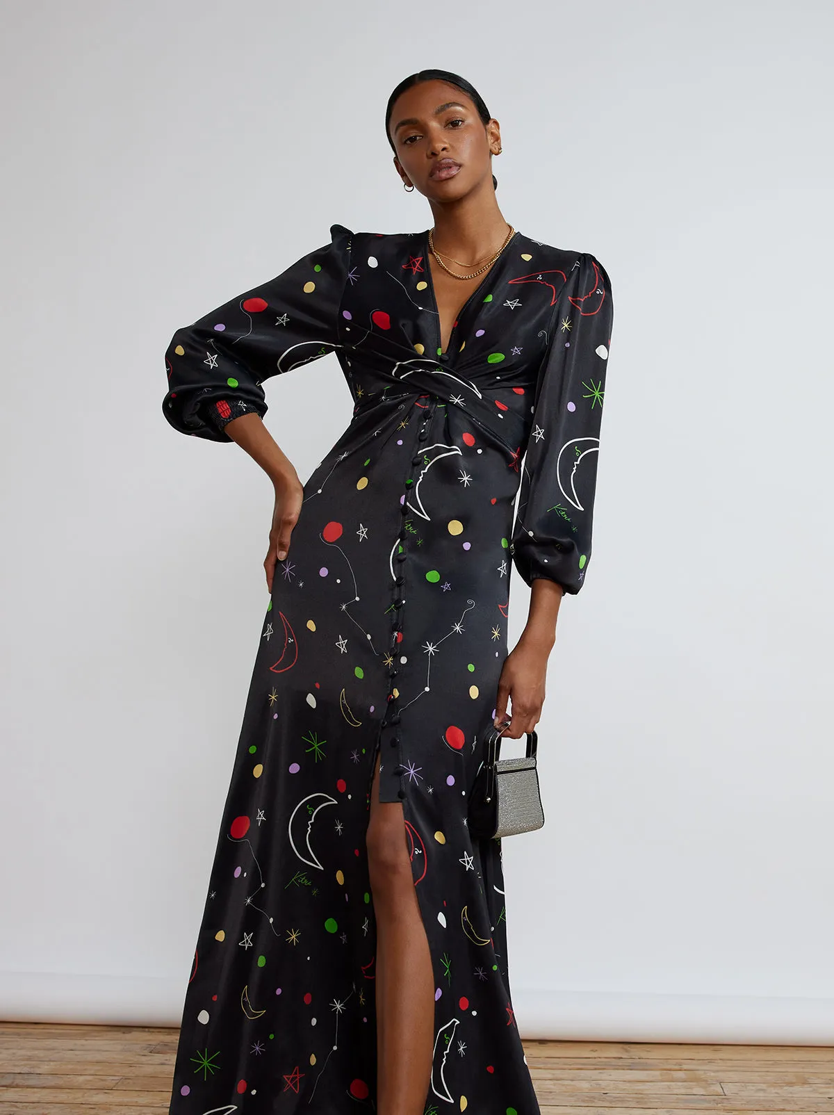 Aurora Moon And Star Maxi Dress