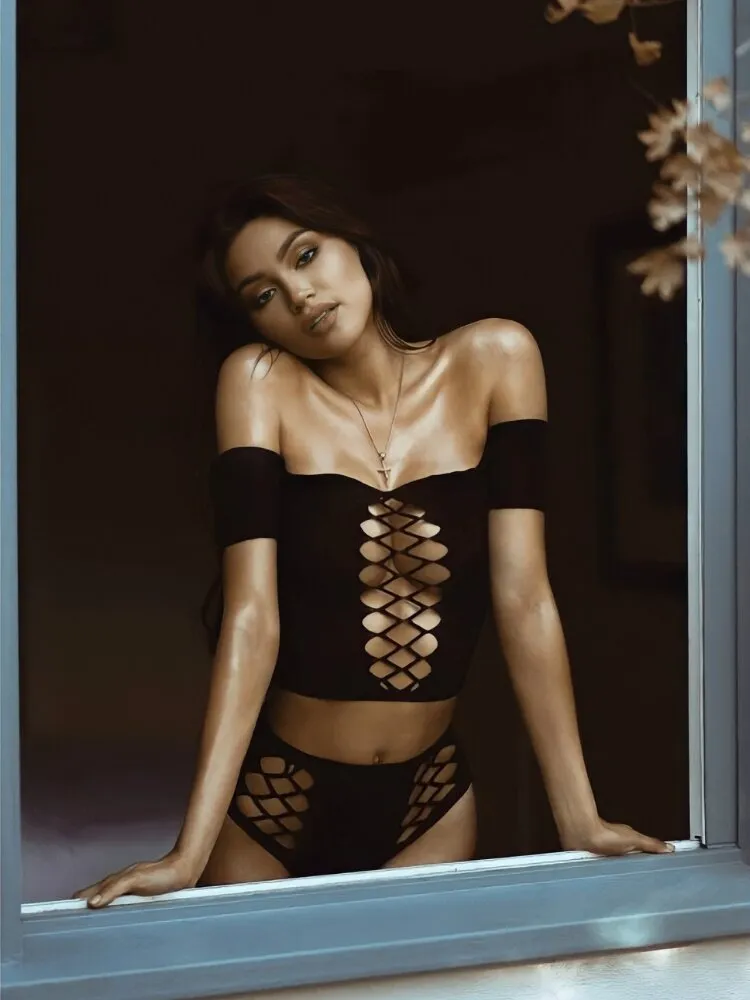 Bad Intentions Black Crop Top Set