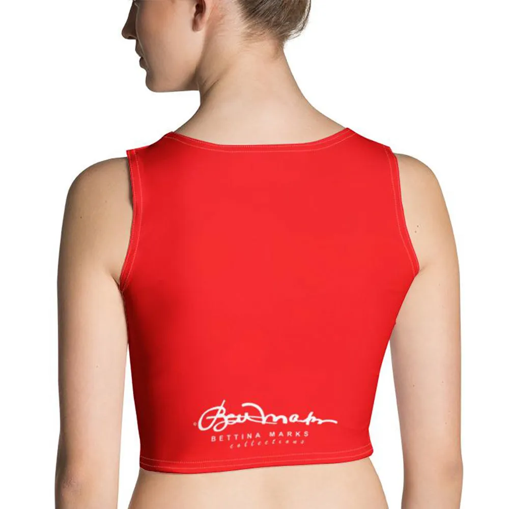 Breath of Fire Orange Crop Top