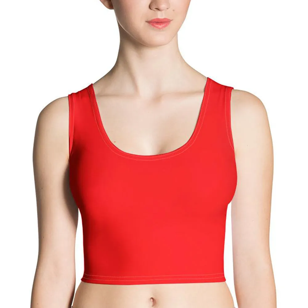 Breath of Fire Orange Crop Top
