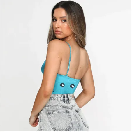 Camis Sexy Floral Crop Top