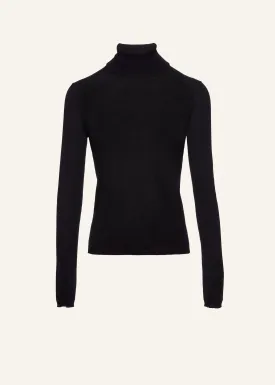 Cashmere turtleneck in black