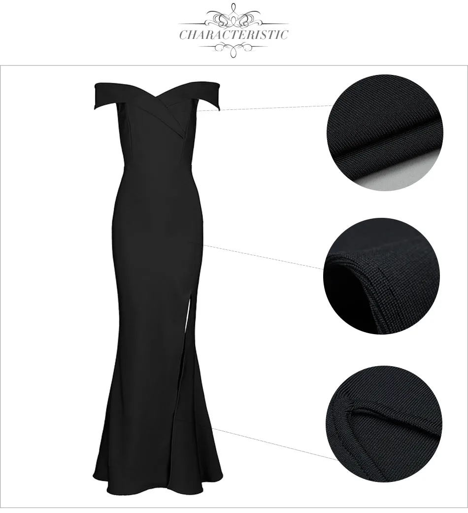 Chic Off the Shoulder Maxi Women Dress