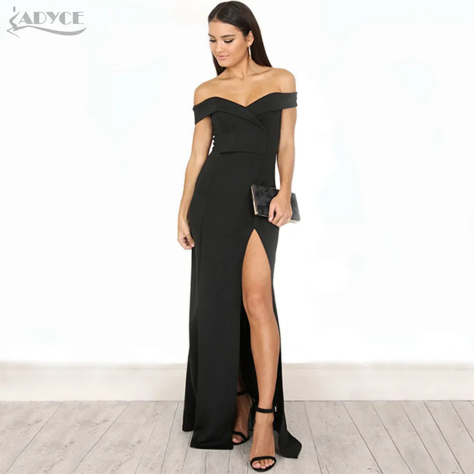 Chic Off the Shoulder Maxi Women Dress