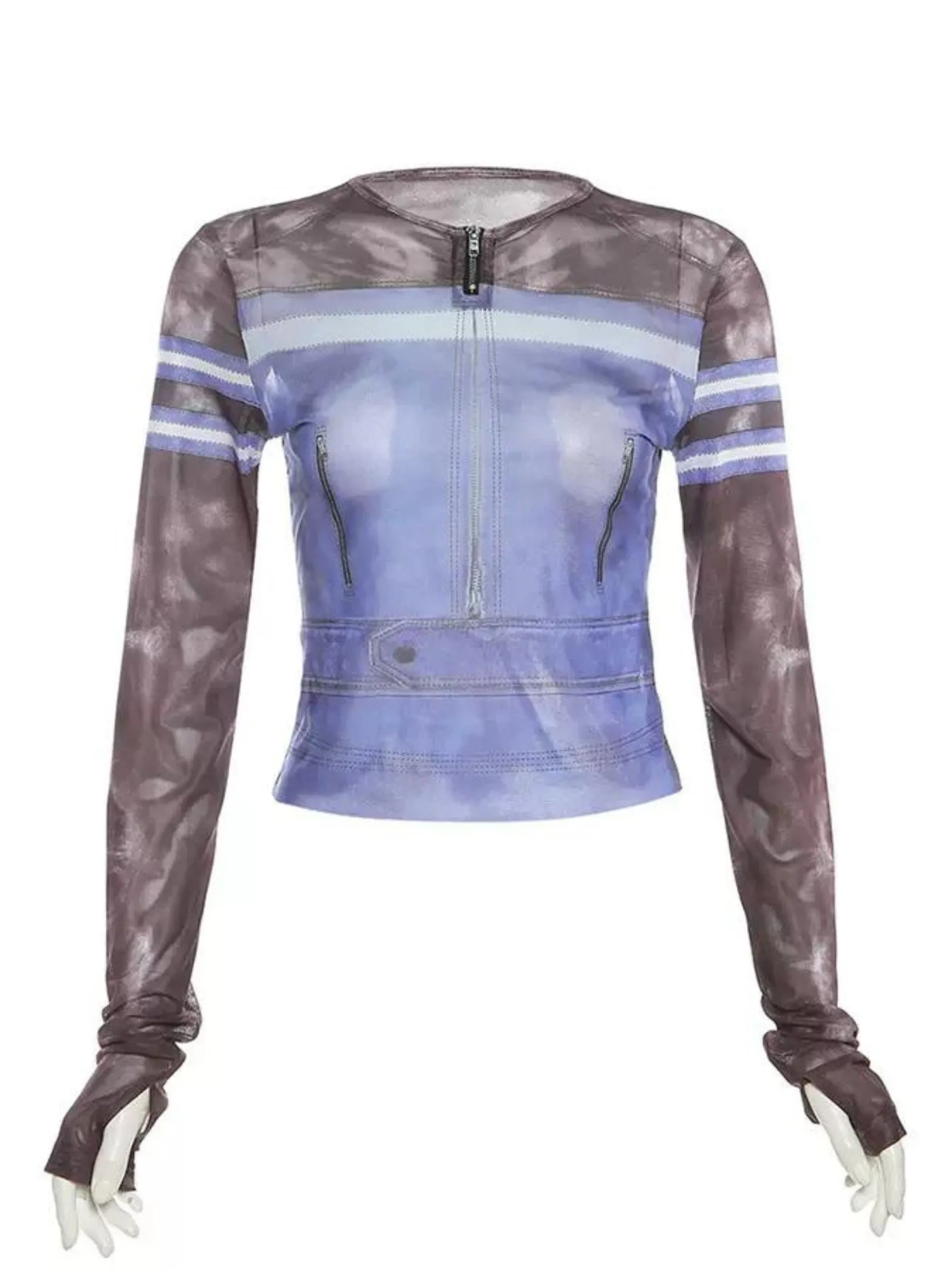 Fashionkova Rylen Mesh Long Sleeve Top