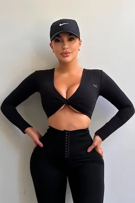 Flexing Fitwear Crop Top (Black)
