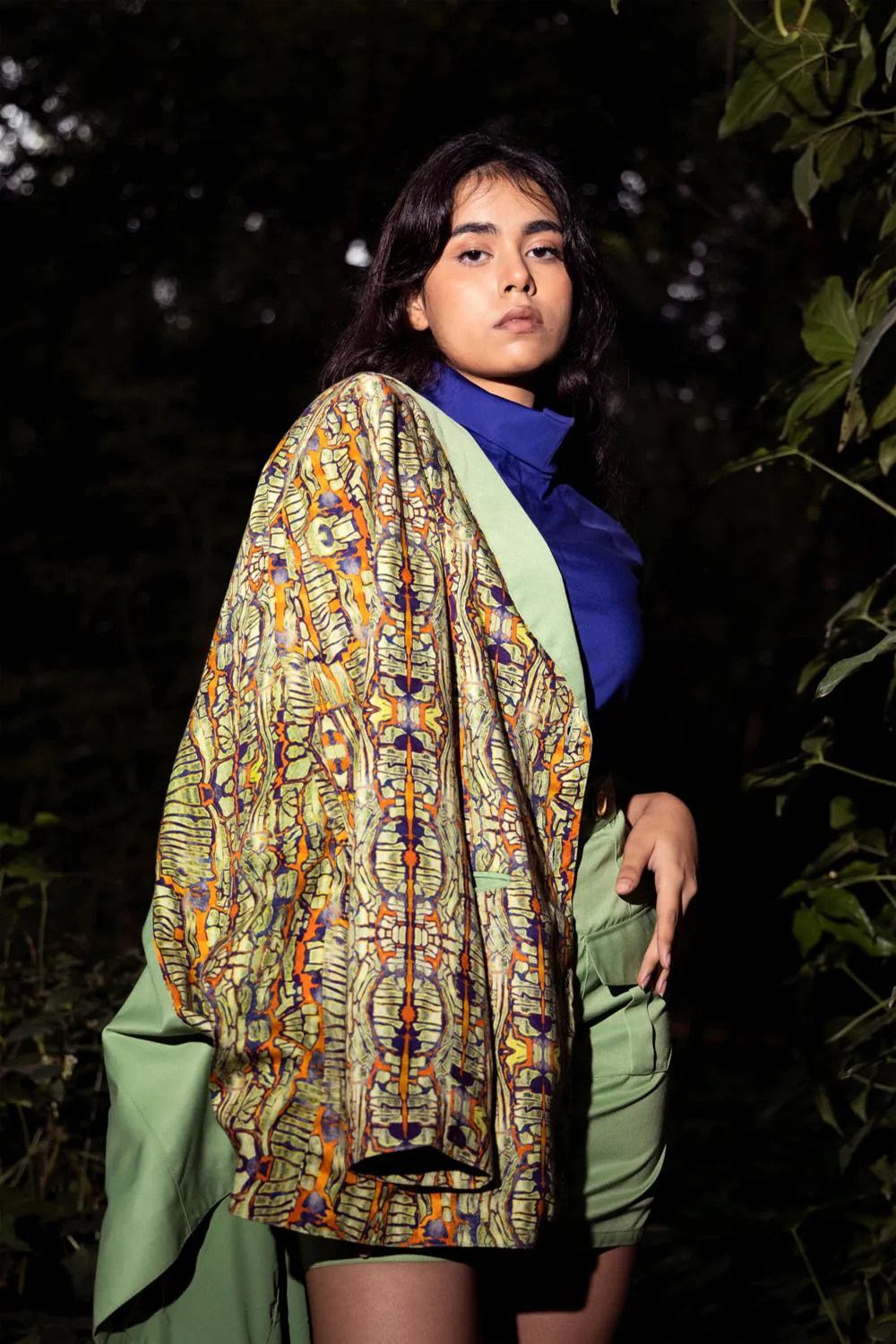 Folksy Co-Ord Set Iii-    (Folksy Blazer   Folksy Skirt)