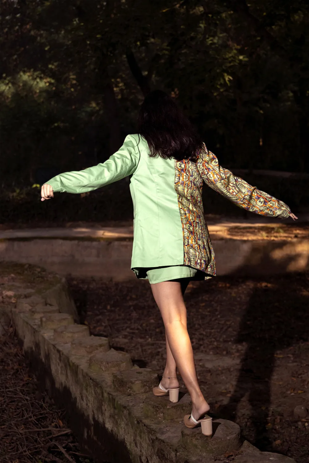 Folksy Co-Ord Set Iii-    (Folksy Blazer   Folksy Skirt)