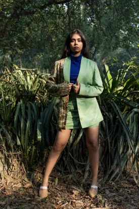 Folksy Co-Ord Set Iii-    (Folksy Blazer   Folksy Skirt)