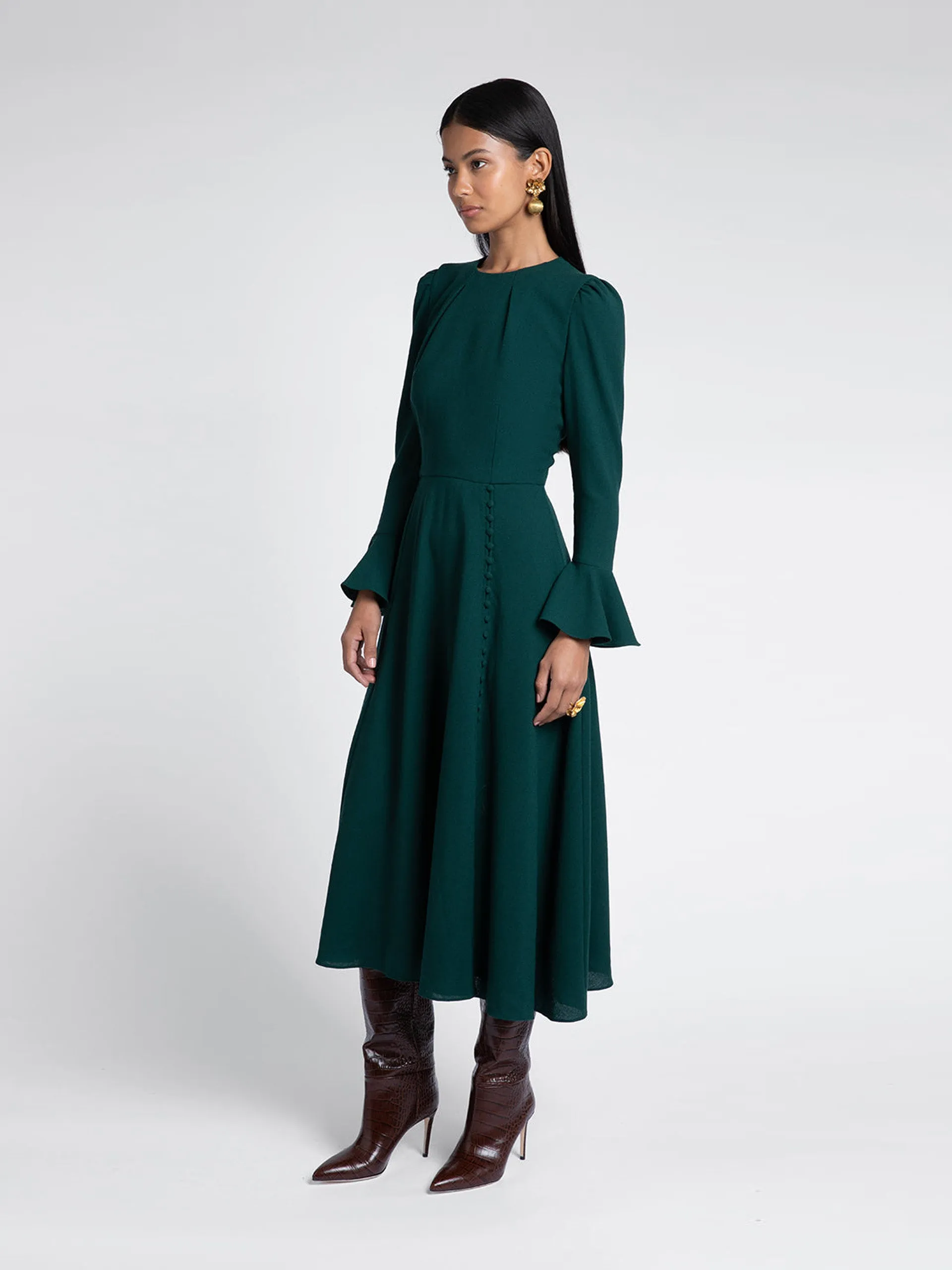 Forest green Yahvi dress