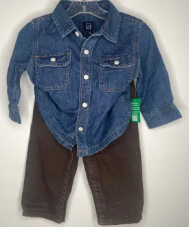 Gap 2pc Denim Suit NWT size 12-18m