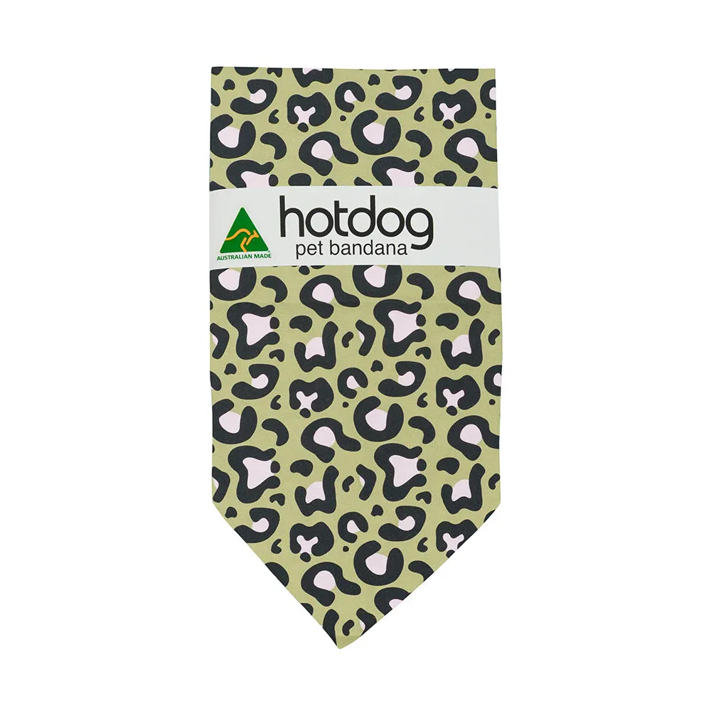 Hot Dog - Bandana - Cotton - Ocelot Pink Khaki