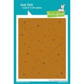 Lawn Cuts Hot Foil Plates Starry Sky Background*
