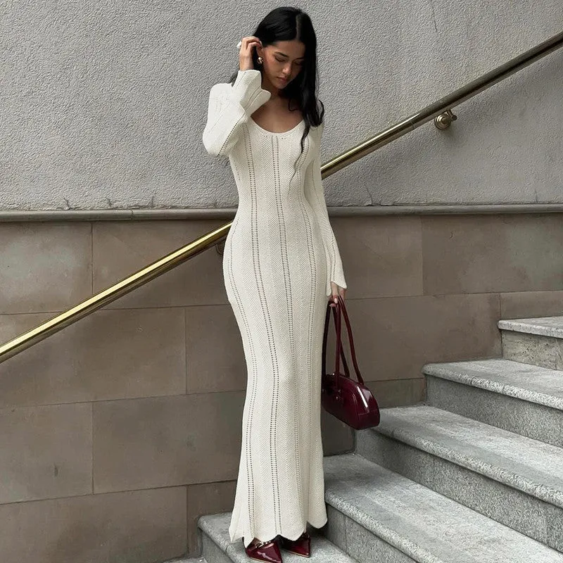 Long Sleeve Wool Dress