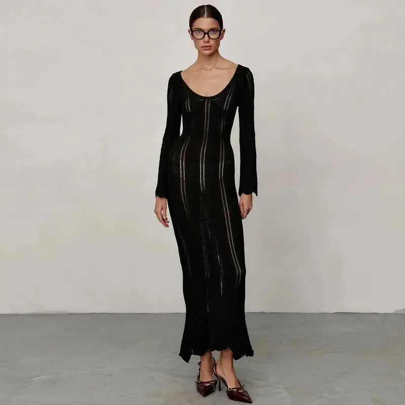Long Sleeve Wool Dress