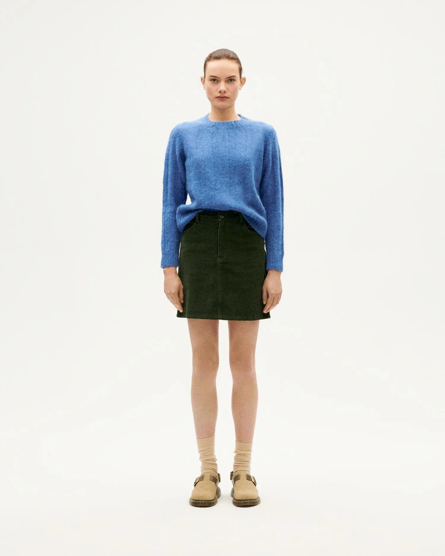 Marsha Corduroy Skirt Green