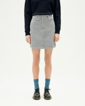 Marsha Corduroy Skirt Grey