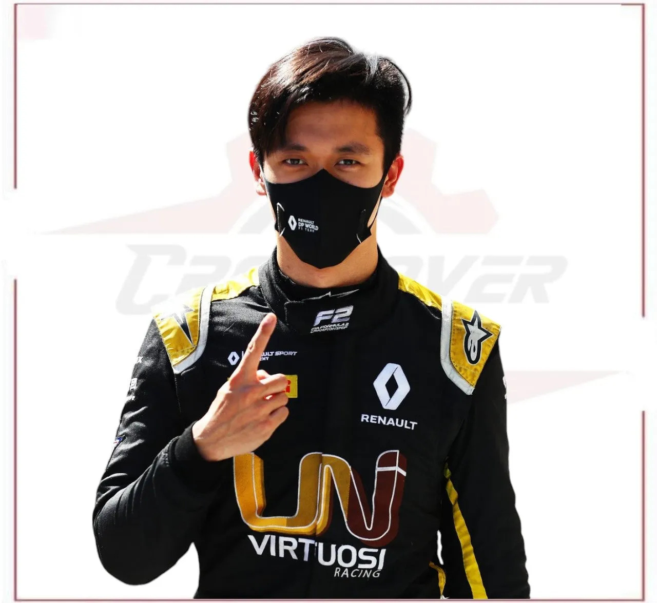 New 2020 Zhou Guanyu Renault F2 Race Suit
