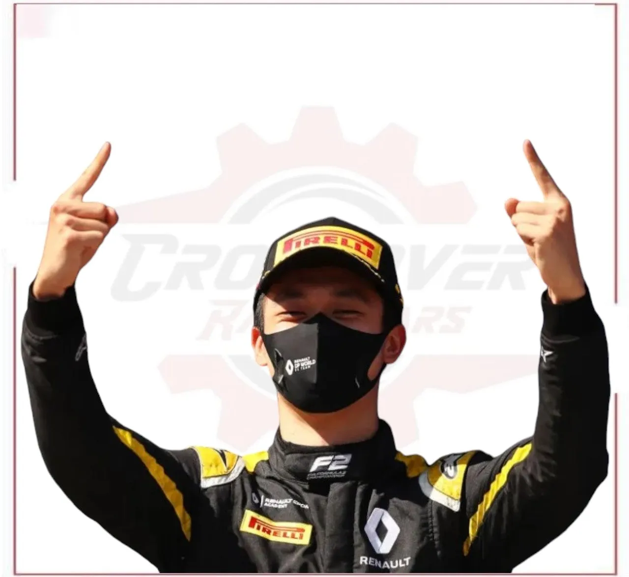 New 2020 Zhou Guanyu Renault F2 Race Suit