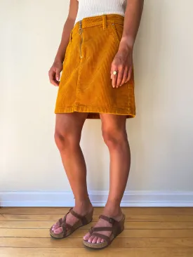 ORANGE CORDUROY SKIRT—[28]