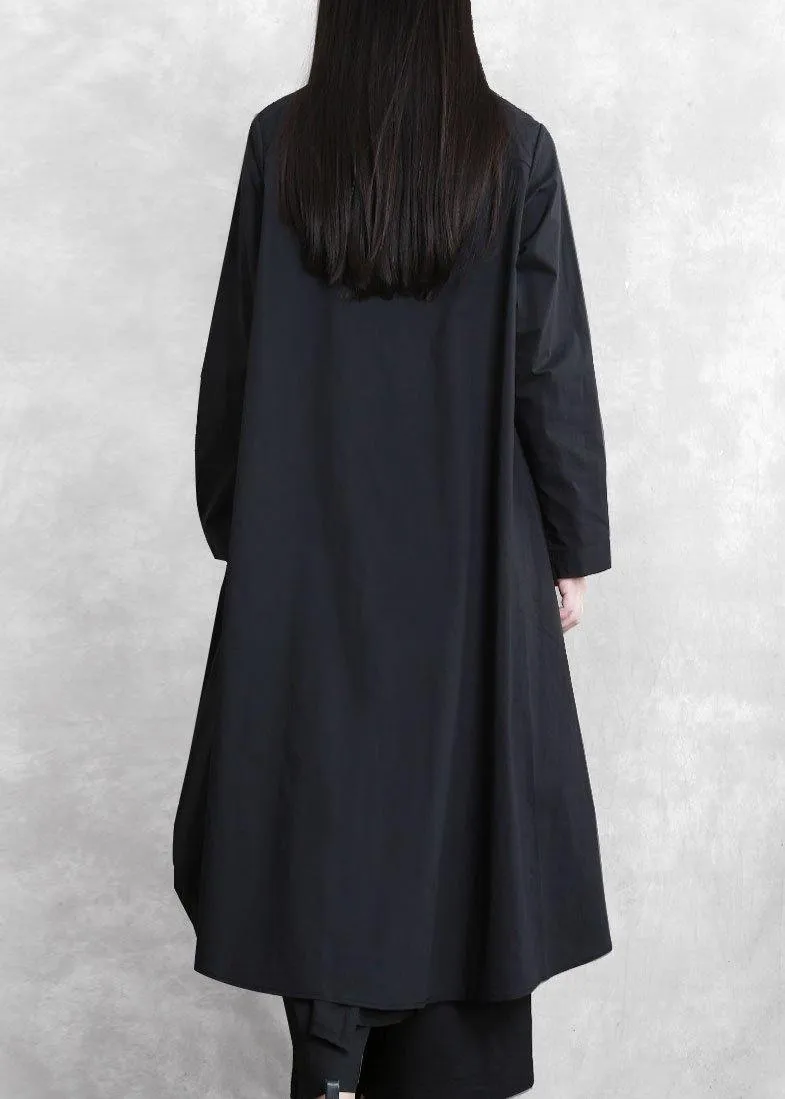 Original designer style black suit female 2021 autumn new irregular personality two-piece suit