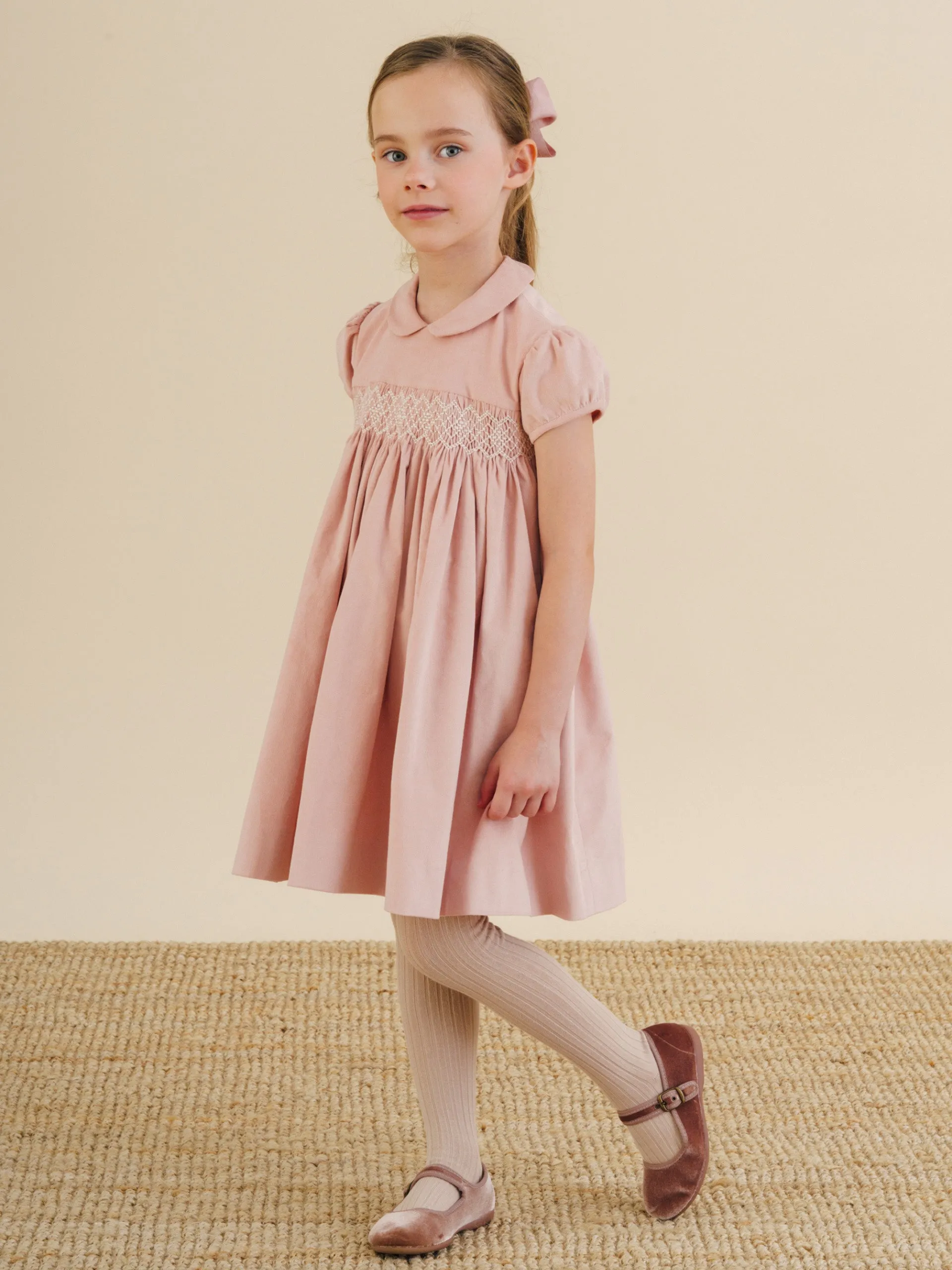 Pink corduroy Melly dress