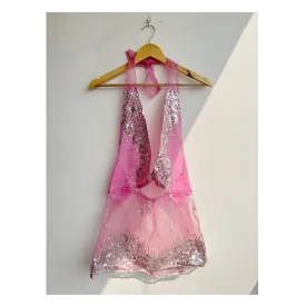 Pink sequins top
