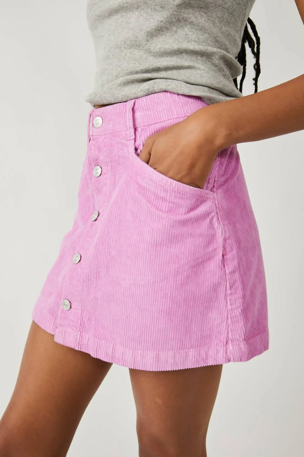 Ray Cord Mini Skirt