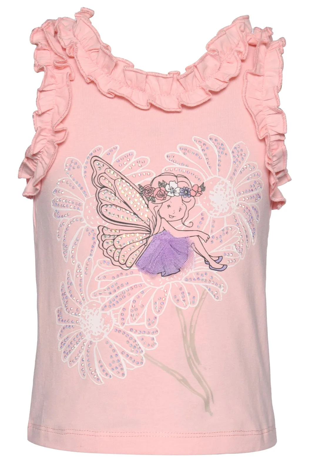 Ruffle Top w/ Fairy Print