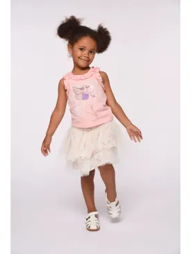 Ruffle Top w/ Fairy Print