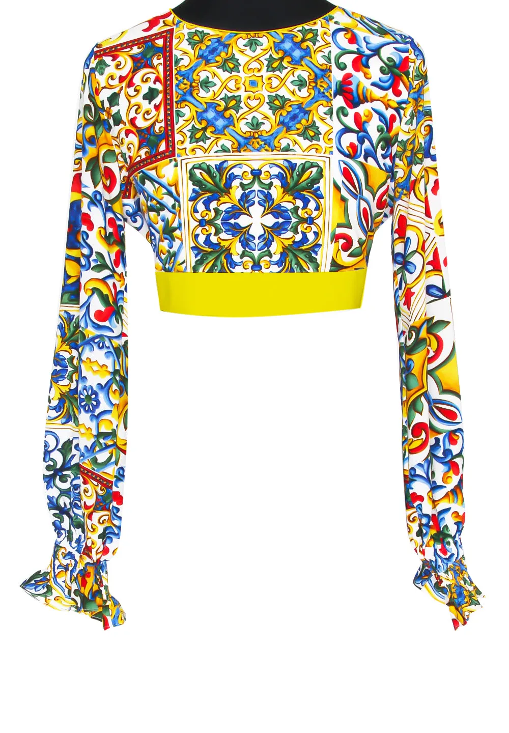 Siciliana - Dulce Crop Top (Yellow)