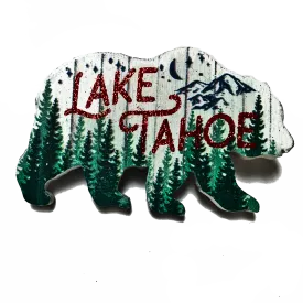 Souvenir Magnet Starry Night Bear, Lake Tahoe