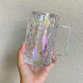 Starbucks China Purple Starry Summer Night Iridescent Glass Cup