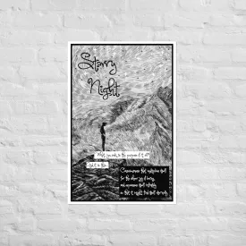 Starry Night - What You Ask Is The Purpose Of It All Photo Paper Poster