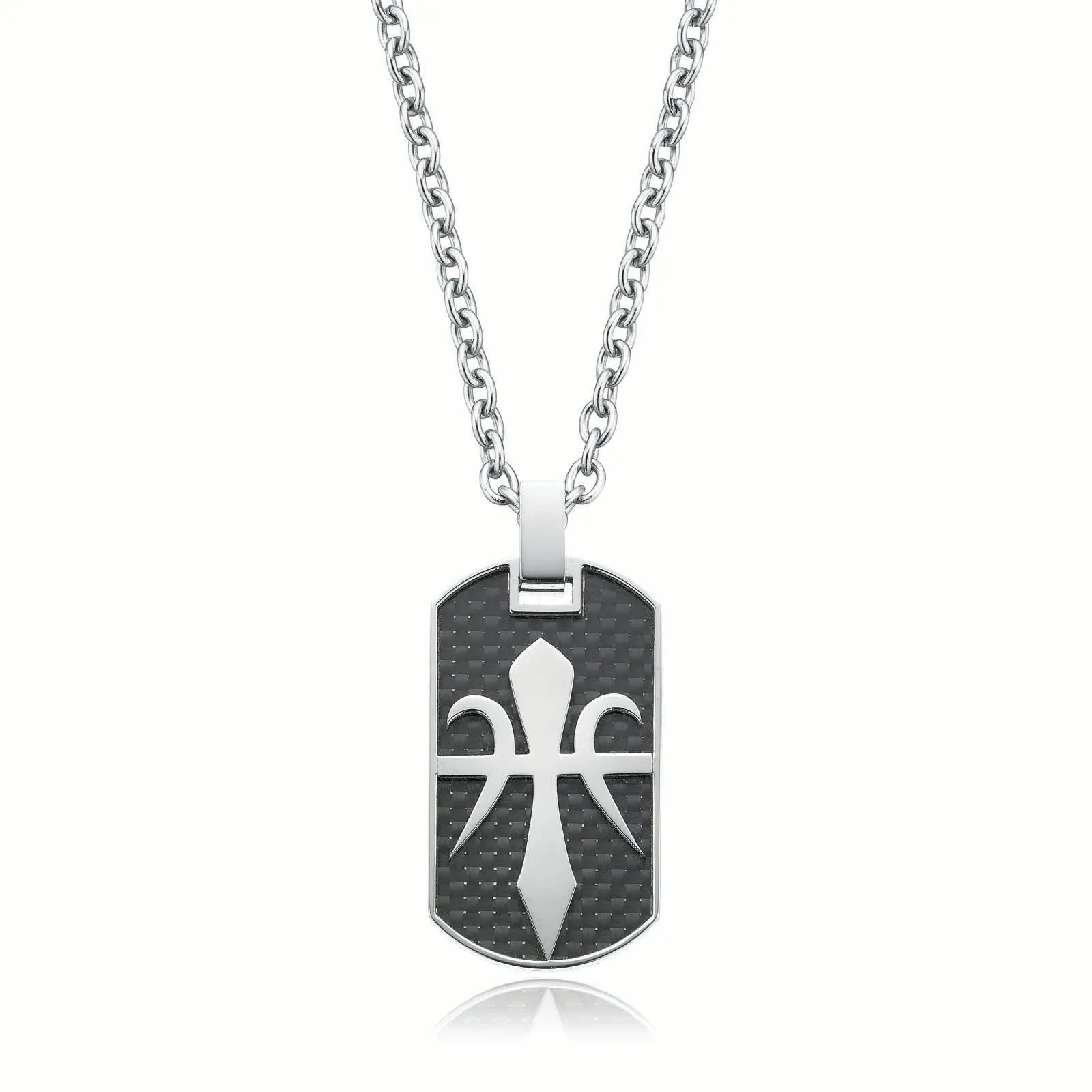 Tensity Stainless Steel Dog Tag Necklace