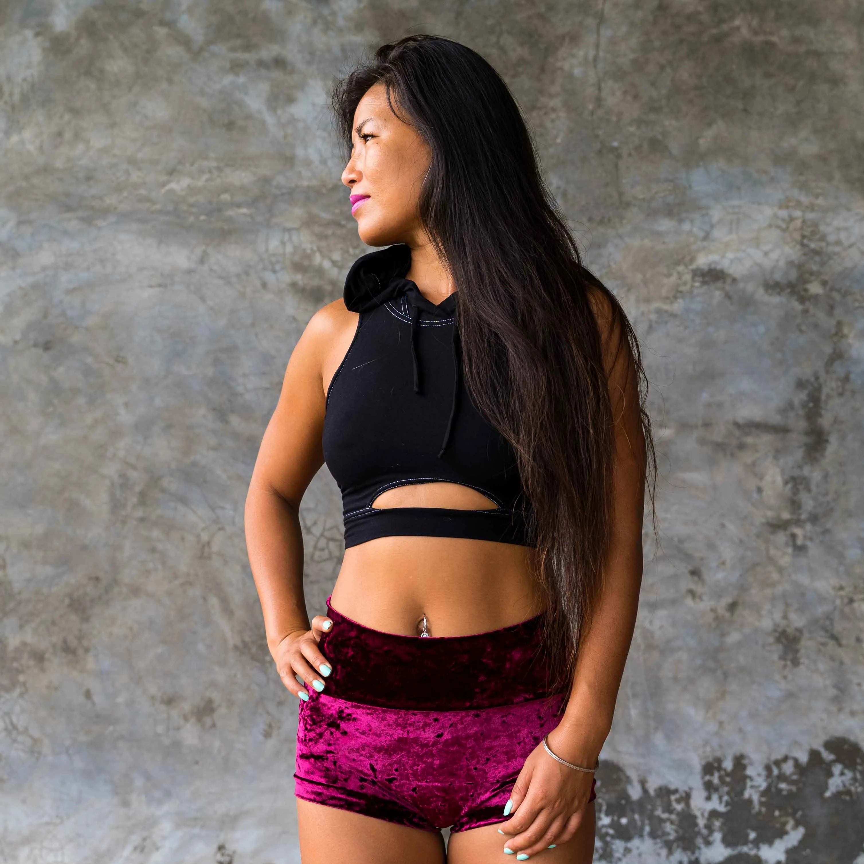 The Funk Hunter | Hooded Crop Top