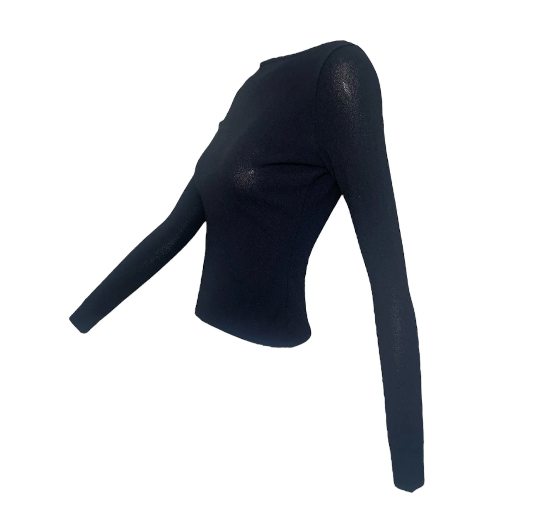 Tom Ford for Gucci Black Sleek Open Back w/ Logo Buckle Shirt