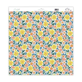 Vellum 12x12 a una cara "Flores Starry" STARRY NIGHTS