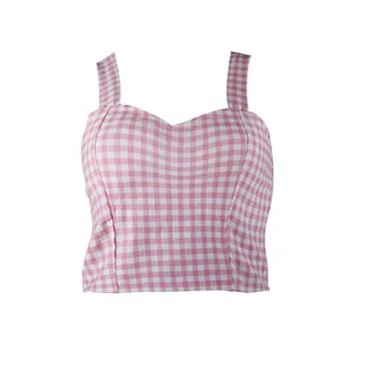 VenusFox Women Sexy Floral Tube Tops Cropped Tops Tank Crop Top Short Cami