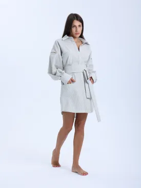 Ville-Marie Structured Shirt Dress