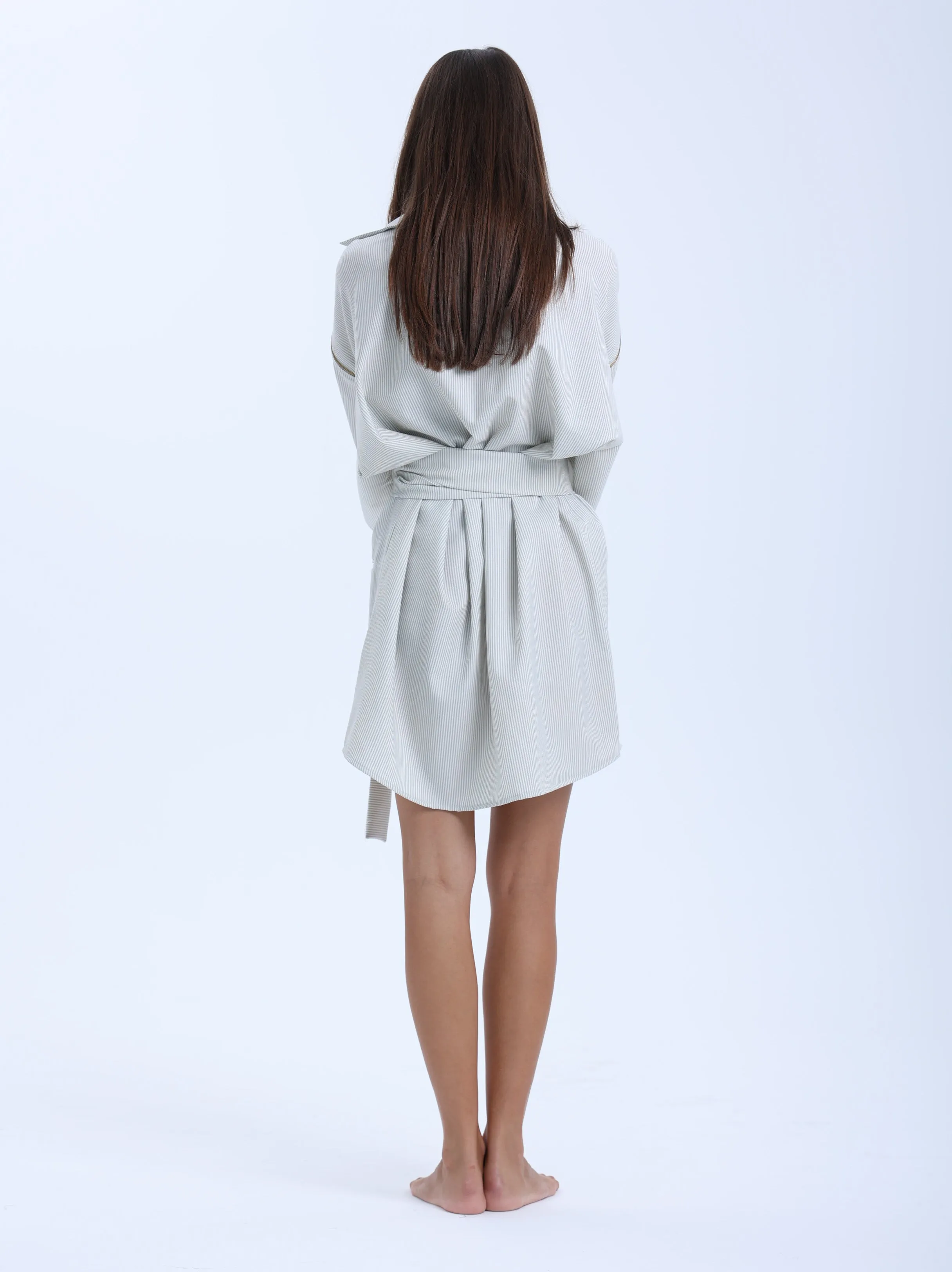 Ville-Marie Structured Shirt Dress