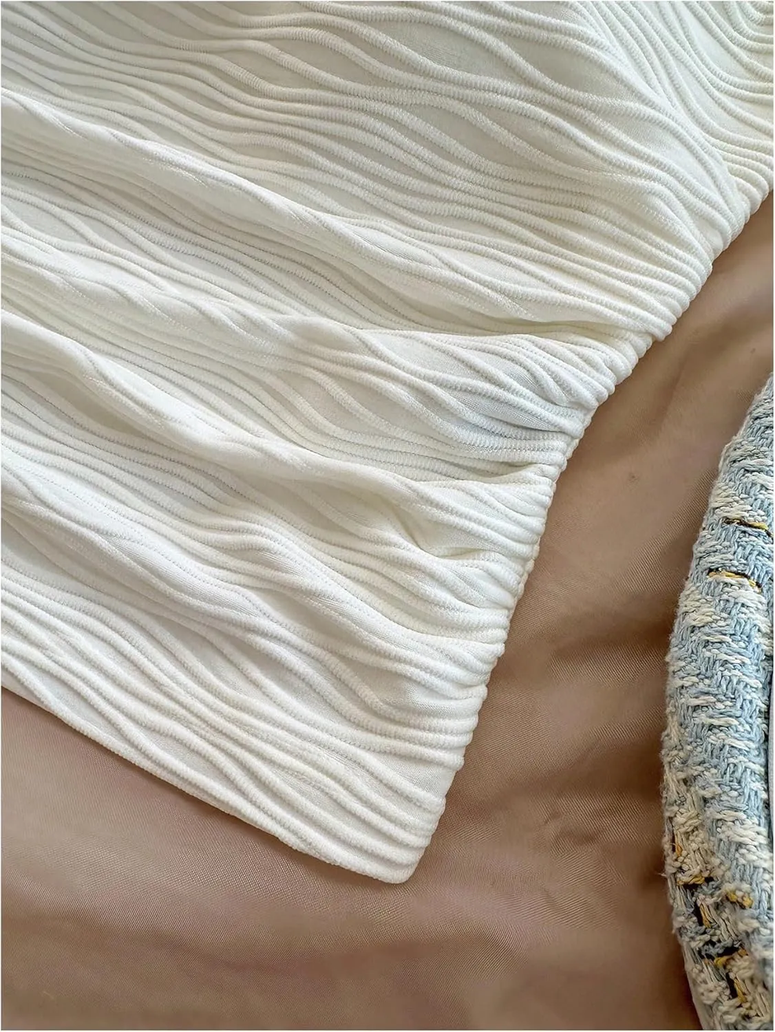 Women's Tie Back Halter Crop Tops Sleeveless Textured Ruched Boho Tank Top